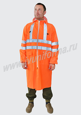 Плащ сигнальный арт. Р-22-01-ОКС
